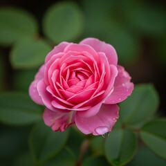 close up of pink rose