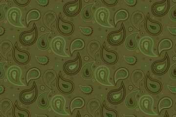 Greeting mandala, art retro. Indian image a seamless texture. Herbal rectangle with effortless india.