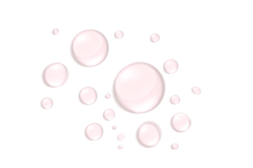 Realistic water drops on transparent background. Natural water droplet isolated on white. Summer product design element, PNG. Vector illustration