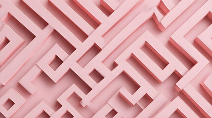Pink Maze Pattern