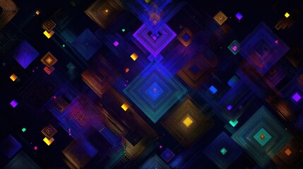 Dynamic abstract colorful patterns digital art visual design energetic