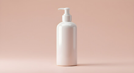 Elegant Pump Bottle Mockup with Soft Pastel Colors