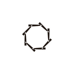 Bullets, round, figure geometric symbol simple logo vector