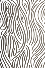 Close up of hand drawn doodle pen wavy swirl black lines and waves on white background