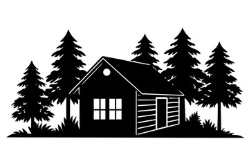 Vector illusion of house icon set