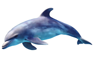 Naklejka premium dolphin isolated over white background