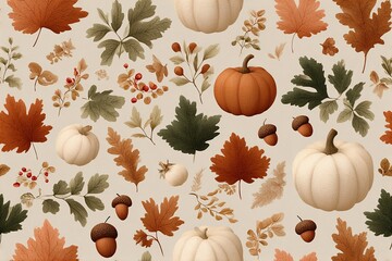 Celebrate Halloween with a unique autumn pattern on wrapping paper