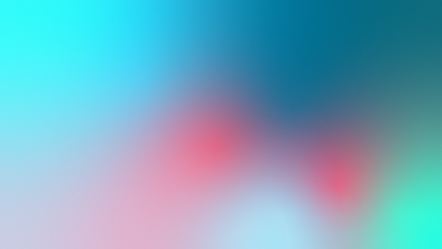 Cyan aqua teal magenta coral blurred abstract background. Color gradient ombre blend. Smooth soft transition. Bright glow shimmer. Subtle bokeh and grain noise texture. Dreamy soft-focus backdrop