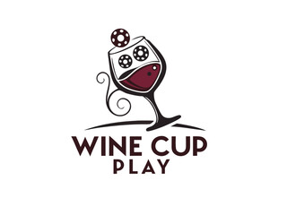 Stylish Winter Cup Logo Design for Sports Competition ,This eye-catching logo design embodies a winter sports competition, featuring a trophy and ice skates, perfect for a winter cup.