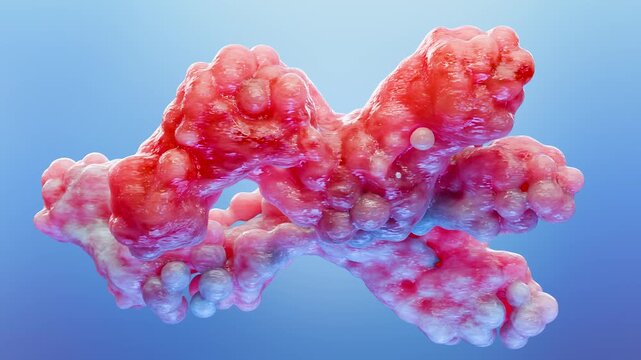 antibodies or immunoglobulin protein or enzyme Molecular structure, Chain of amino acids, biological concept, chemistry and biochemistry, DNA proteins, hydroxyproline, closeups formation, 3d render
