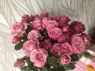 bouquet of pink roses

