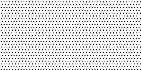 Dots pattern vector. Polka dot background. Monochrome polka dots abstract background. Dot pattern print. Panorama view. Vector illustration