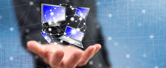 Concept of devices connection