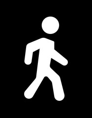 Walking icon ,vector of human movement fitness and activity vector bundle, pedestrian and exercise icons for health, lifestyle, navigation, and outdoor concepts, nature walk, relax zone template