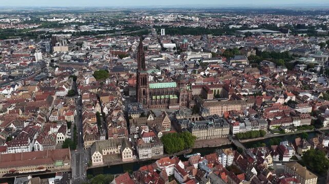 Strasbourg Cathedral, Cathedrale Notre Dame de Strasbourg , Strassburger Munster.