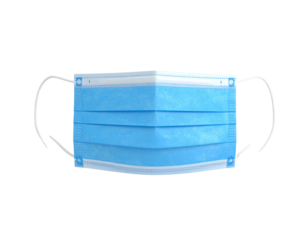 3D Render of Surgical Face Mask, Non-Woven Disposable Medical Protection