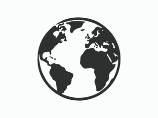 Earth Isolated World Planet Icon Vector Illustration Design