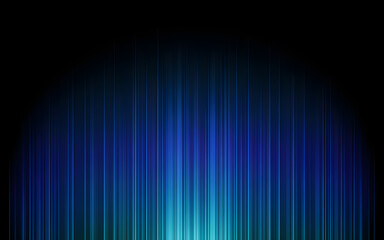 Abstract blue and green vertical light streaks on black background