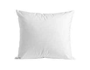 Rectangular Off-White Linen Throw Pillow, Front View Isolated on White