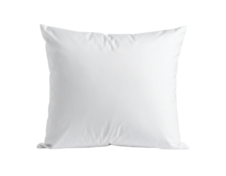Rectangular Off-White Linen Throw Pillow, Front View Isolated on White
