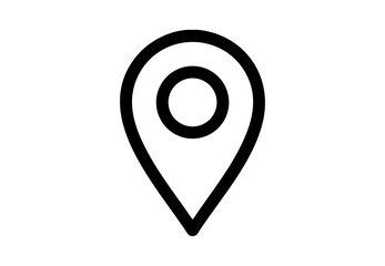Location pin map marker navigation icon PNG transparent for GPS and tracking apps- map pointer icon