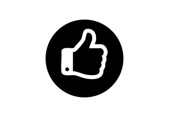 Thumbs up icon for like, approval, positive feedback and rating design - thumb up icon