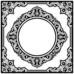 black and white frame
