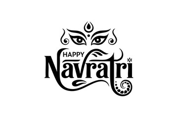 Festive Navratri Typography