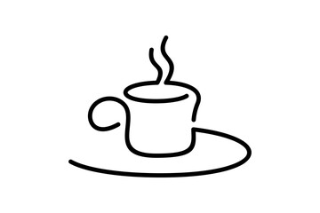 cup of coffee with steam