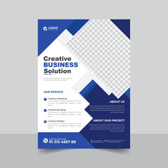 Modern business flyer A4 template, brochure layout design, annual report cover, creative poster template, corporate flyer for marketing
