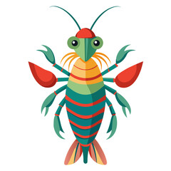 vector illustration of a cartoon bug