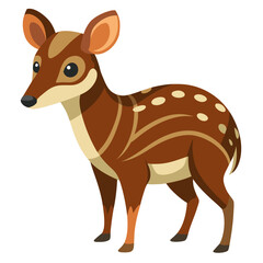 vector illustration of a deer