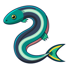 vector illustration of an abstract snake