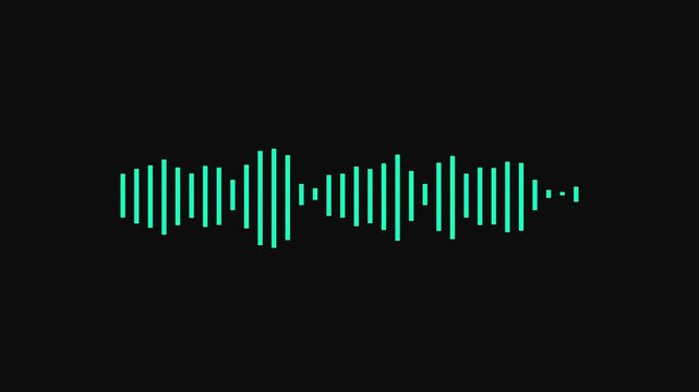 Equalizer icon. Sound wave and vibration icon, vector, silhouette design. Soundwave frequency icon. Digital voice recorder audio wave vector symbol.