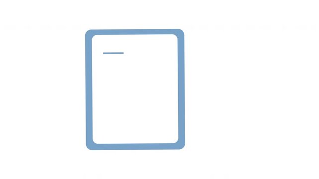Engineering, development and innovation technology icon in outline design. Animation, micro animation, cartoon, web site symbol