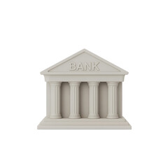 Obraz premium Classic ancient greek roman temple architecture with columns pediment and entablature symbolizing justice law finance and government structures isolated on transparent background