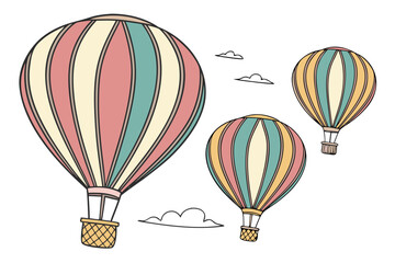 Obraz premium hot air balloons