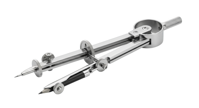 Precision Metal Compass Drawing Tool