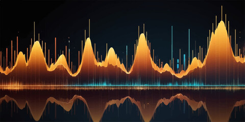Medical heart rate graph showing an EKG heartbeat pulse wave on a monitor