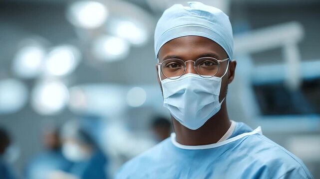 Surgeon requesting clamp in surgery with focus and precision