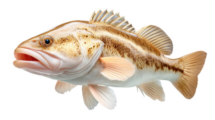 Realistic Illustration of a Freshwater Fish with Detailed Features and Vibrant Colors for Nature Lovers