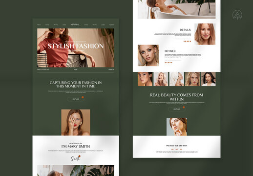 Fashion News Letter Layout