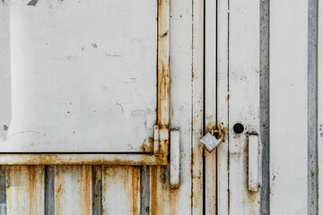 Rusted Metal Door Texture: Grunge and Vintage Background
