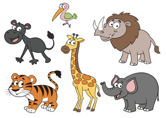 Animal and cartoon style design 