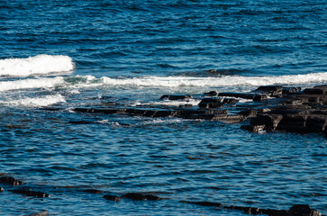Obraz premium rocky shore of the Arctic Ocean without people