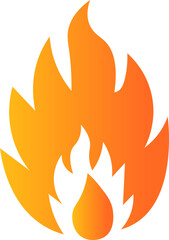Flame Icons, Flame Vector Icon. Simple flat burning fire silhouette collection. Hot energy symbol for graphic design, Vector Illustration
