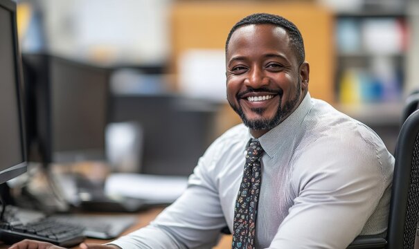 Inclusive image of a happy Black disabled lesbian woman in a wheelchair, celebrating Pride at a Pride parade. The image captures LGBTQ+ empowerment and inclusion during Pride, Generative AI - Powered by Adobe