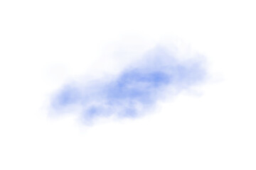 Light Blue Smoke Transparent Cloud Effect with Soft Mist and Vapor Texture