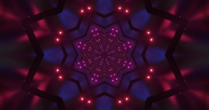 Seamless looping vj loop screensaver with colorful light patterns and hypnotic geometric designs for immersive visual experiences