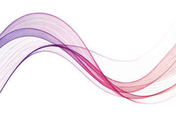 Flowing Abstract Wave with a Vibrant Gradient of Purple, Magenta, and Red Lines
